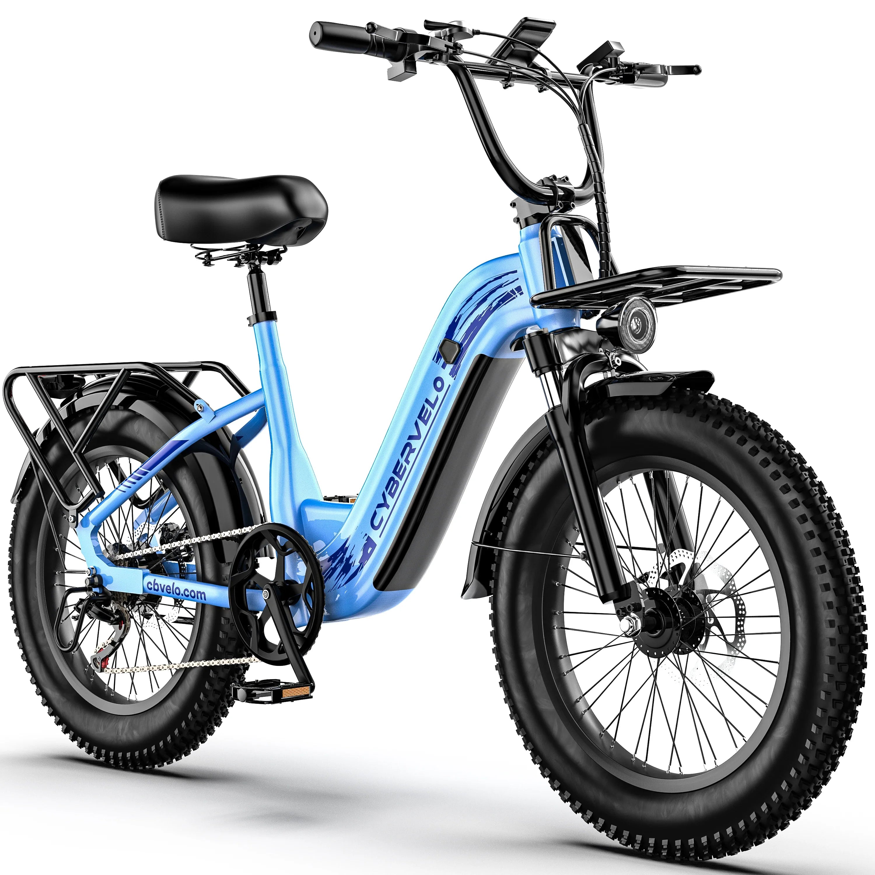 CYBERVELO EK12 1000W Electric Fat Tire Bike With Removable Battery