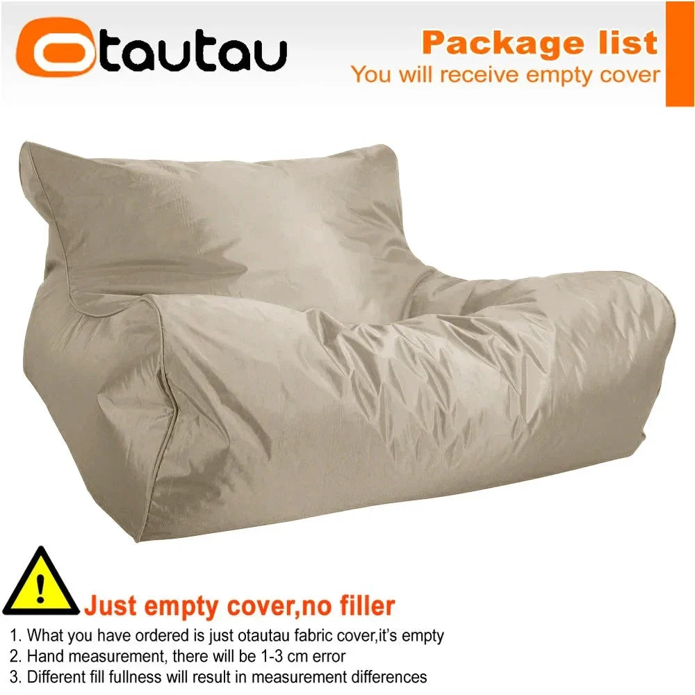 OTAUTAU Swimming Pool Floating Bean Bag Pouf Lounger Cover No Filler Waterproof Sofa Bed Sac Chaise Lounge Recliner Puff