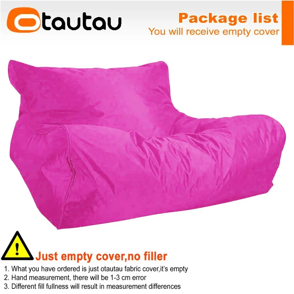 OTAUTAU Swimming Pool Floating Bean Bag Pouf Lounger Cover No Filler Waterproof Sofa Bed Sac Chaise Lounge Recliner Puff