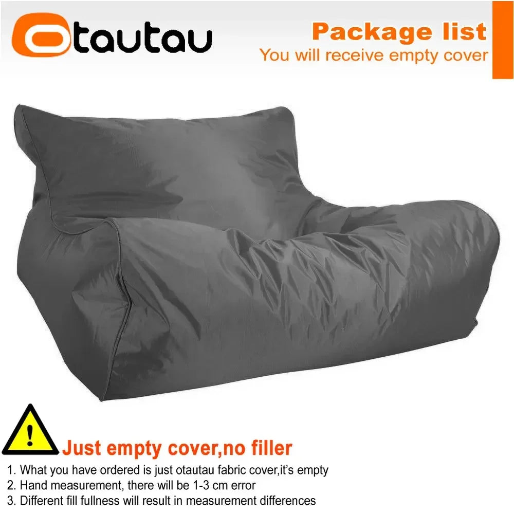 OTAUTAU Swimming Pool Floating Bean Bag Pouf Lounger Cover No Filler Waterproof Sofa Bed Sac Chaise Lounge Recliner Puff