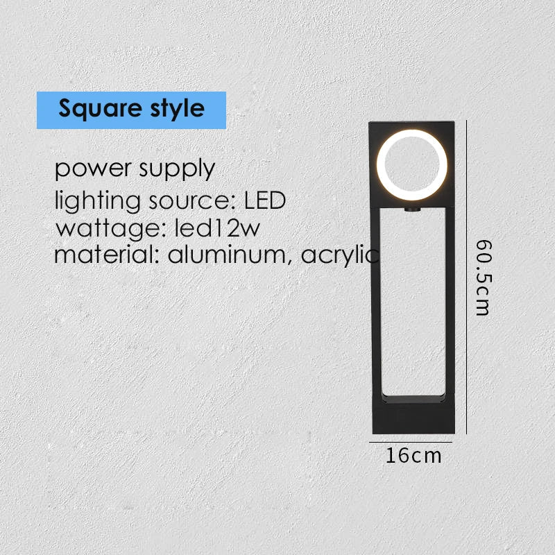 DecorBites™ LED Path Light 12W Aluminum Pillar for Outdoor Garden, Pathway, Patio, Driveway