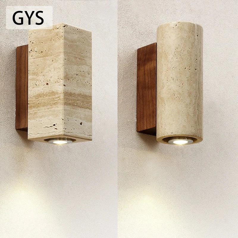 DecorBites™ Cave Stone Outdoor Wall Lamp: Waterproof Yellow Light for Bedroom, Courtyard, Balcony Garden