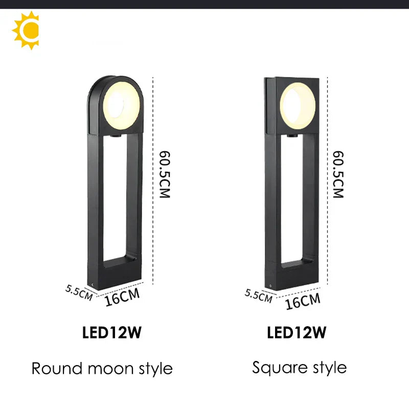 DecorBites™ LED Path Light 12W Aluminum Pillar for Outdoor Garden, Pathway, Patio, Driveway