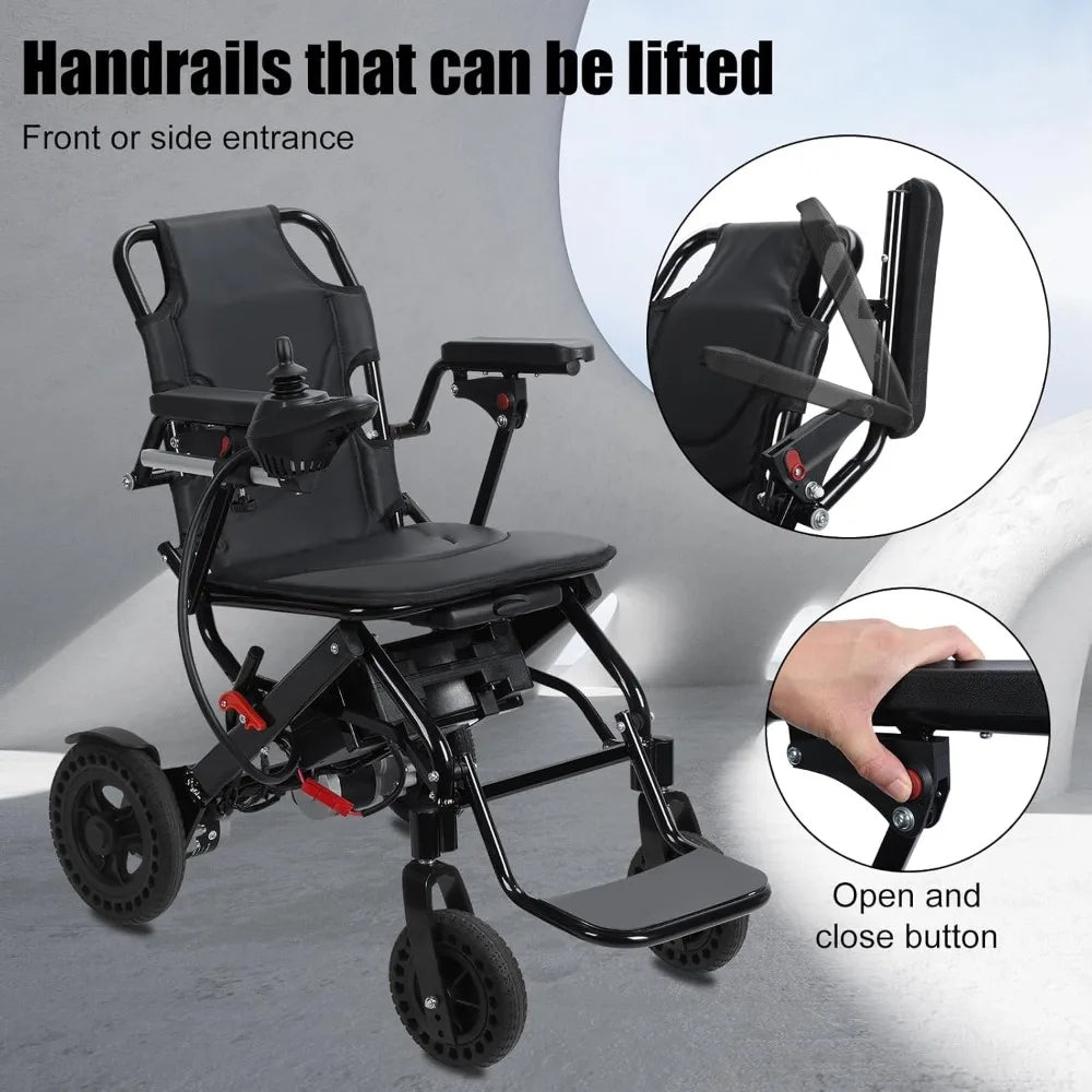 Portable Electric Wheelchair For Adults Lightweight Foldable Power Chair