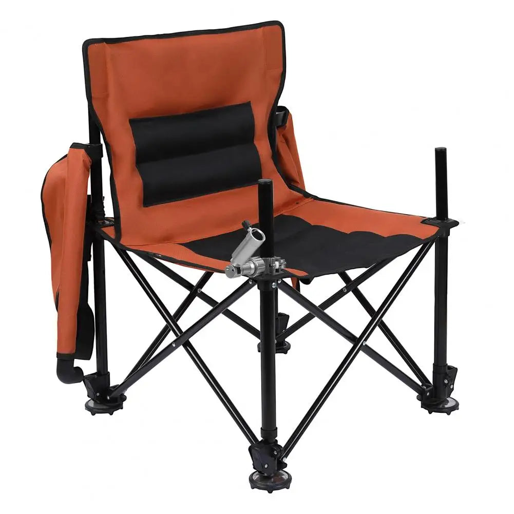 Non-Slip Folding Fishing Chair With Detachable Rod Holder
