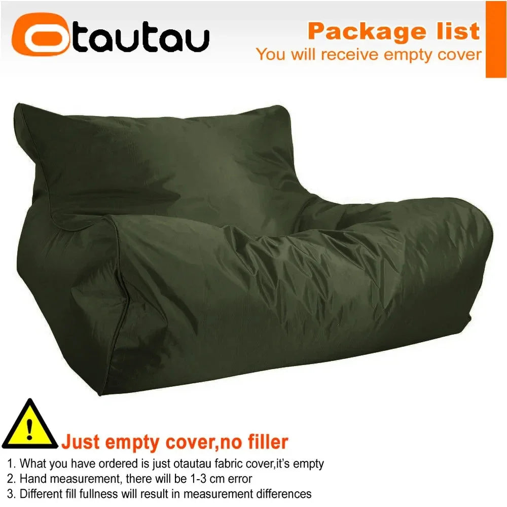 OTAUTAU Swimming Pool Floating Bean Bag Pouf Lounger Cover No Filler Waterproof Sofa Bed Sac Chaise Lounge Recliner Puff