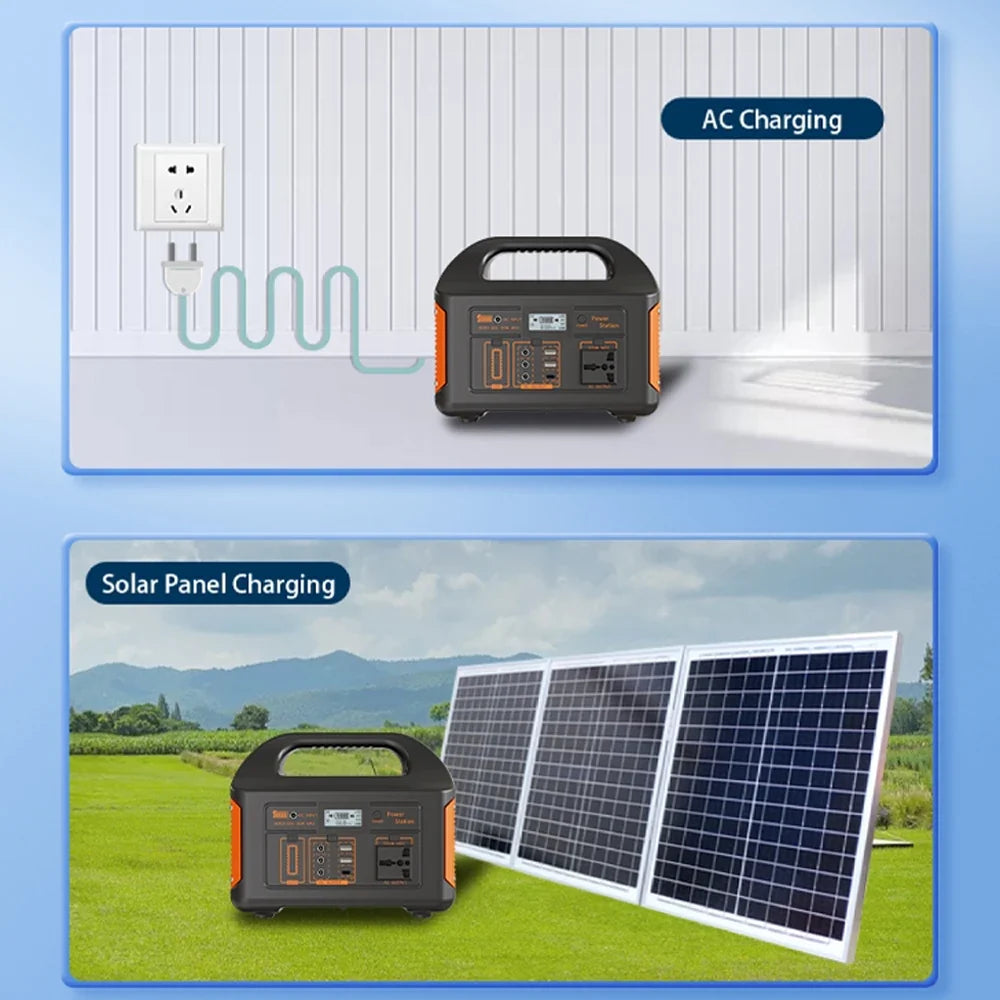 GaiaRay Portable Power Station 256Wh LiFePO4 Solar Generator For Camping