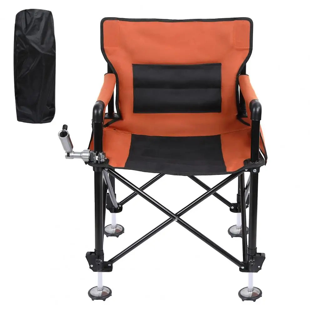 Non-Slip Folding Fishing Chair With Detachable Rod Holder