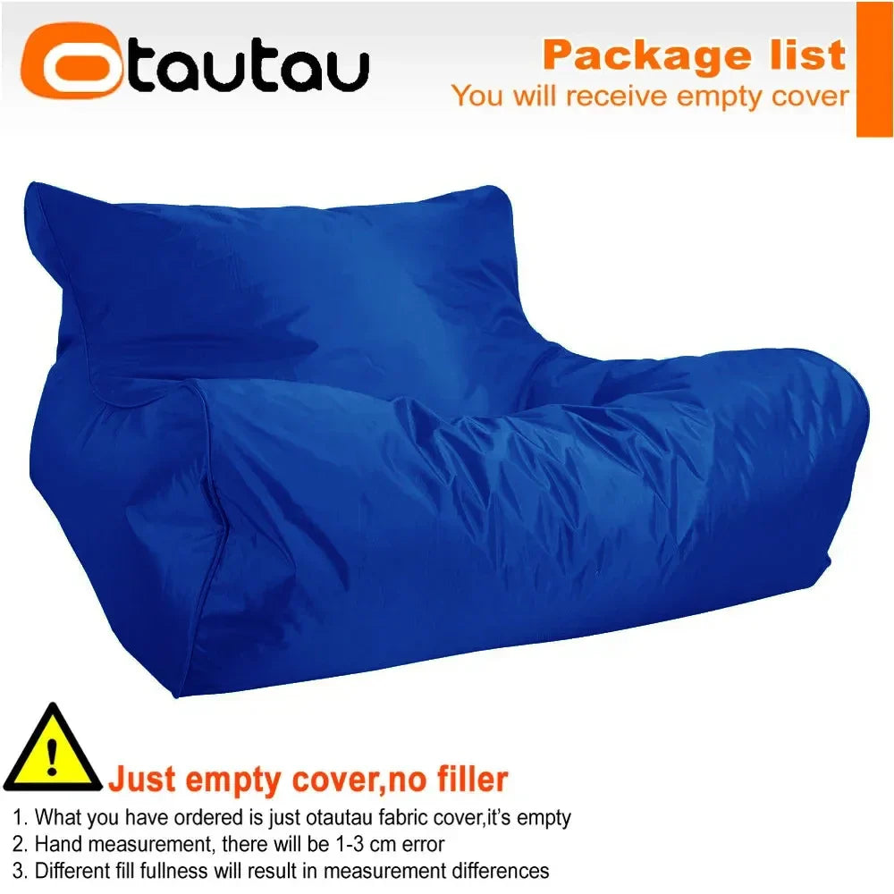 OTAUTAU Swimming Pool Floating Bean Bag Pouf Lounger Cover No Filler Waterproof Sofa Bed Sac Chaise Lounge Recliner Puff