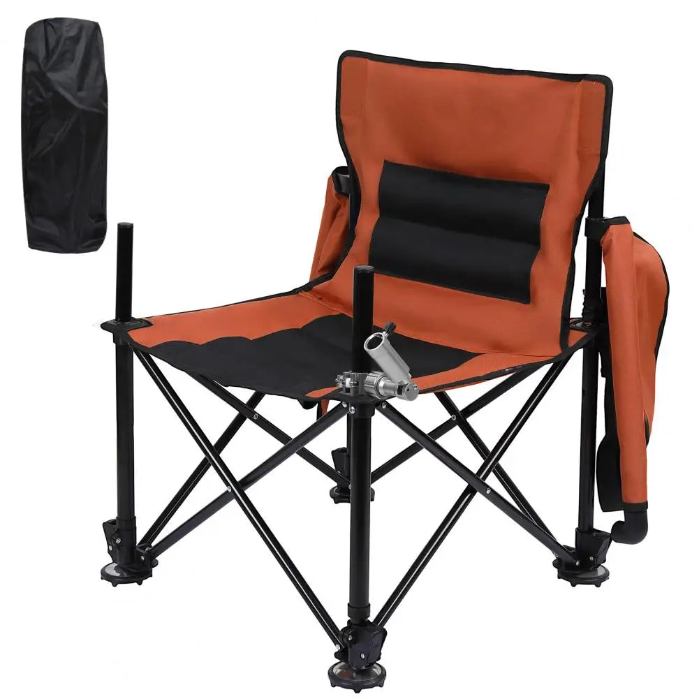 Non-Slip Folding Fishing Chair With Detachable Rod Holder