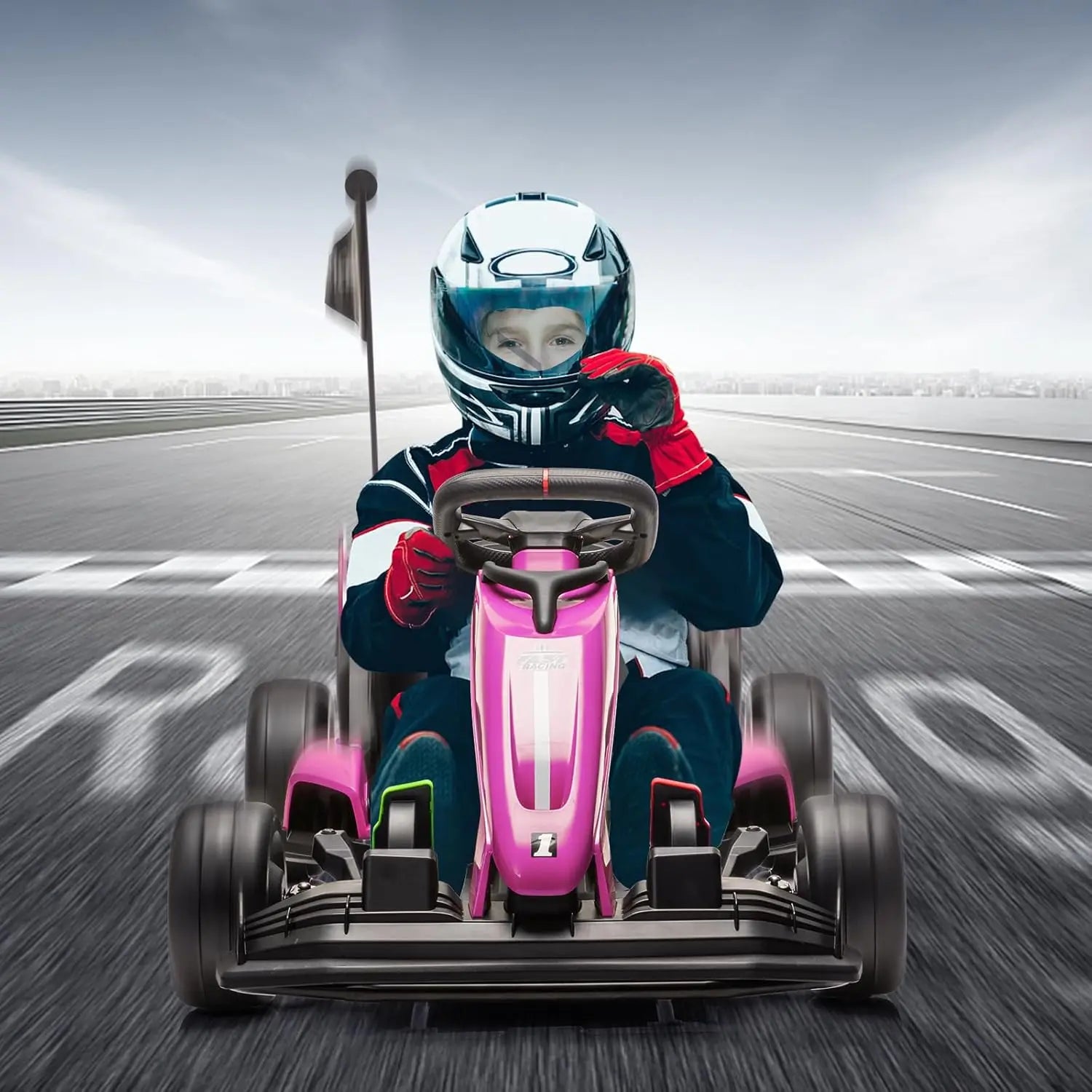 HiMISSE 24V Electric Ride On Car For Kids Drift Kart