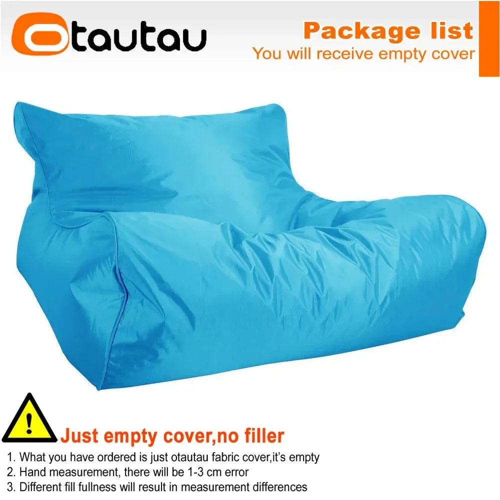 OTAUTAU Swimming Pool Floating Bean Bag Pouf Lounger Cover No Filler Waterproof Sofa Bed Sac Chaise Lounge Recliner Puff