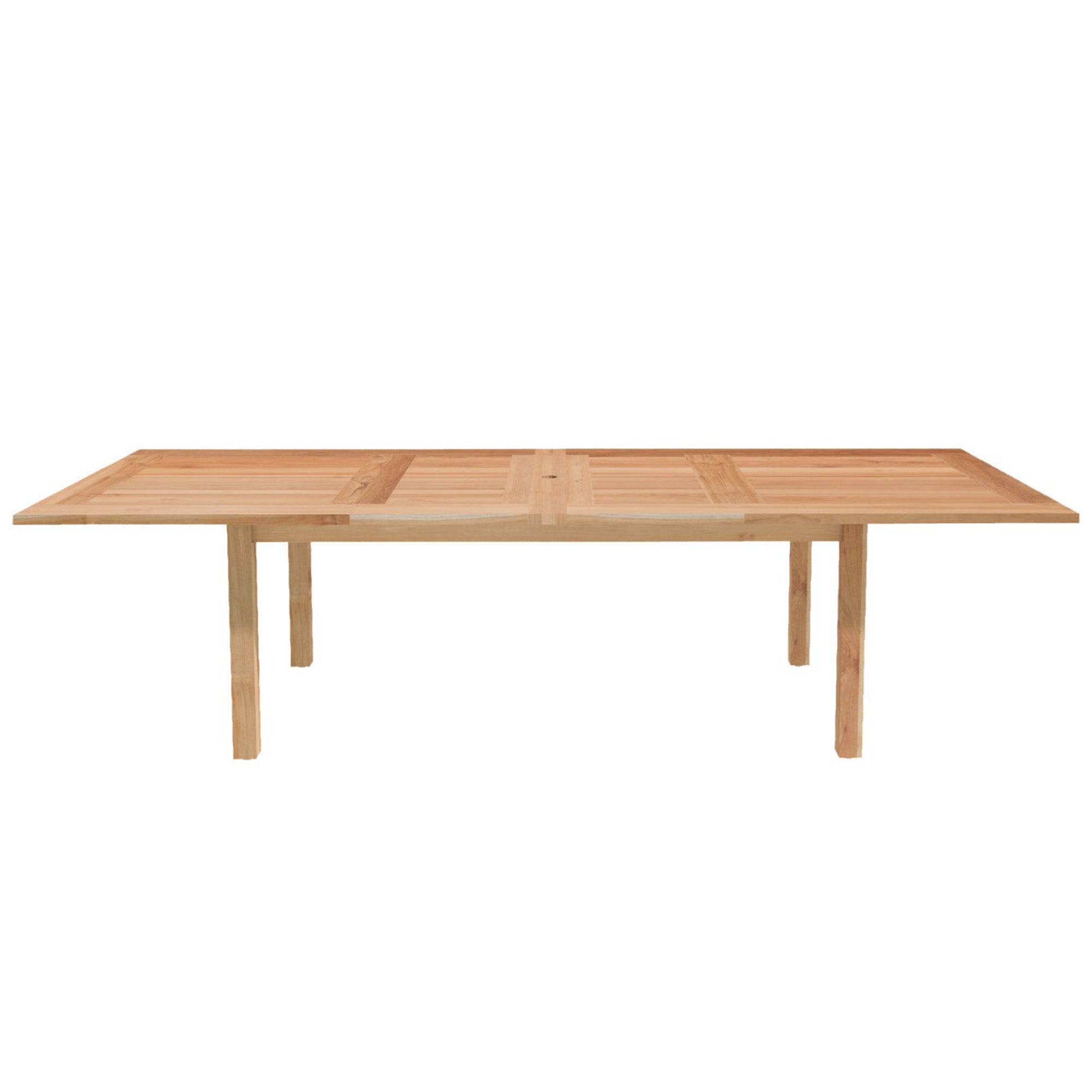 Oslo Natural Teak Outdoor Extendable Dining table- 79-118"