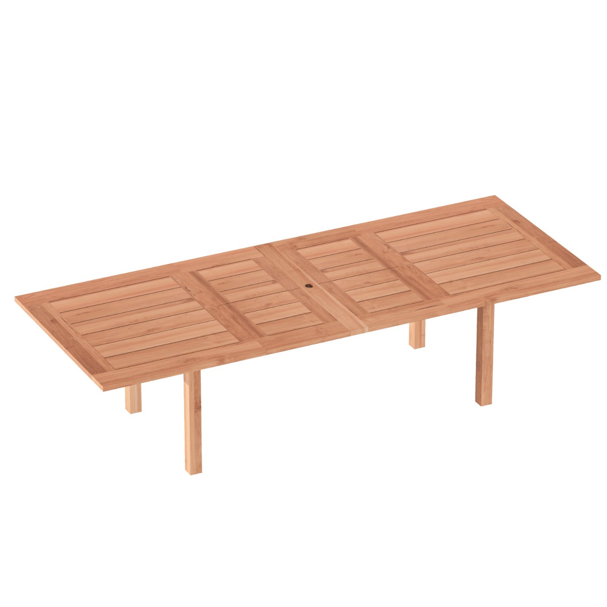 Oslo Natural Teak Outdoor Extendable Dining table- 79-118"