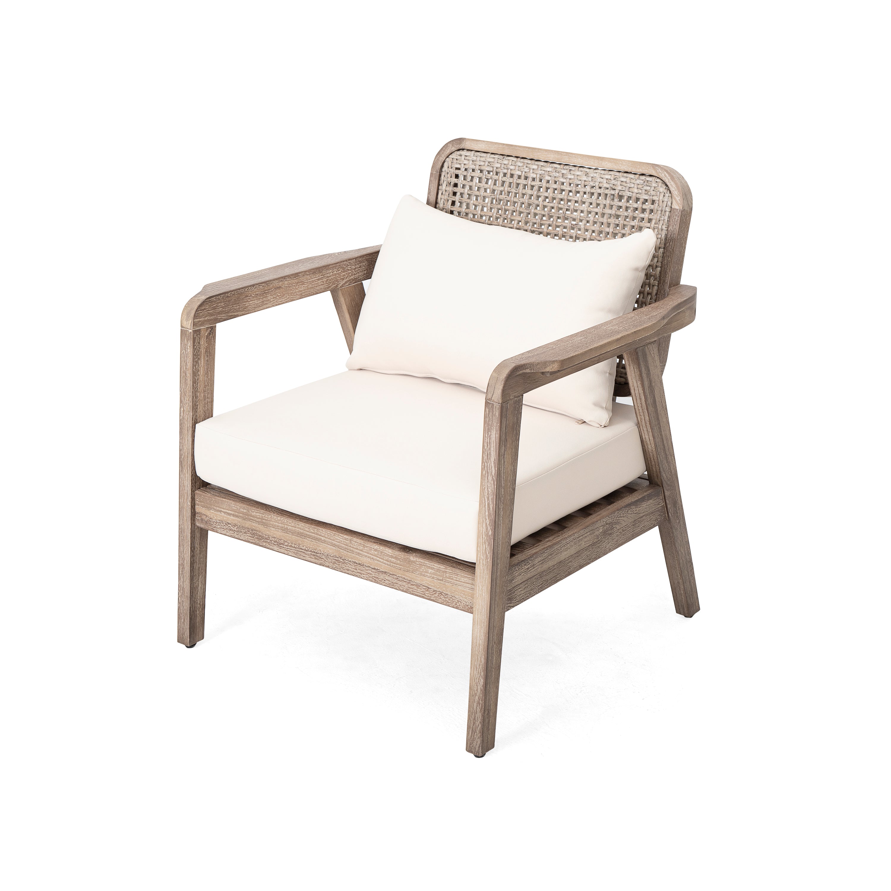 Outdoor Acacia Wood Patio Club Chair