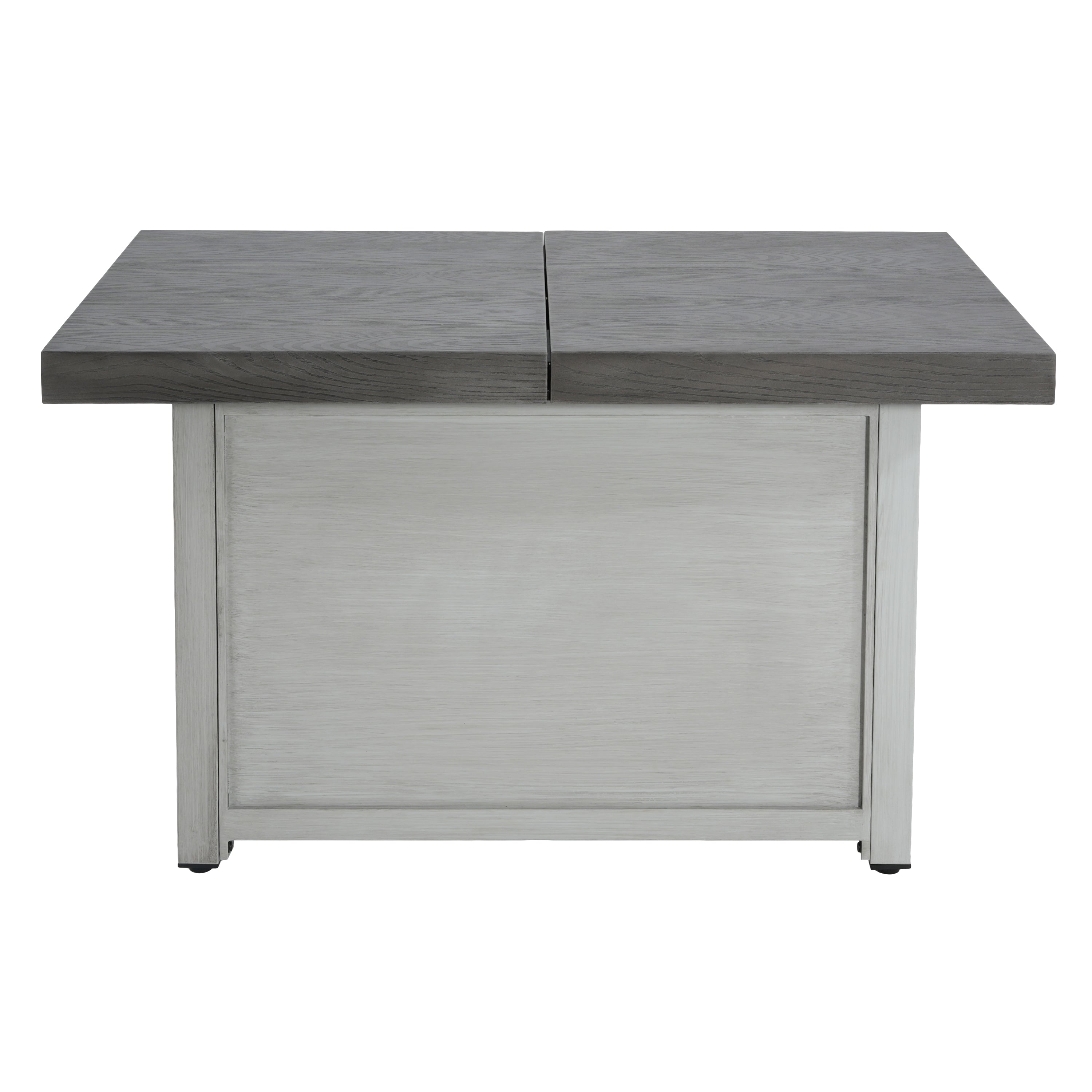 Extendable Rectangle Aluminum Alloy Fire Pit Table, 50,000BTU