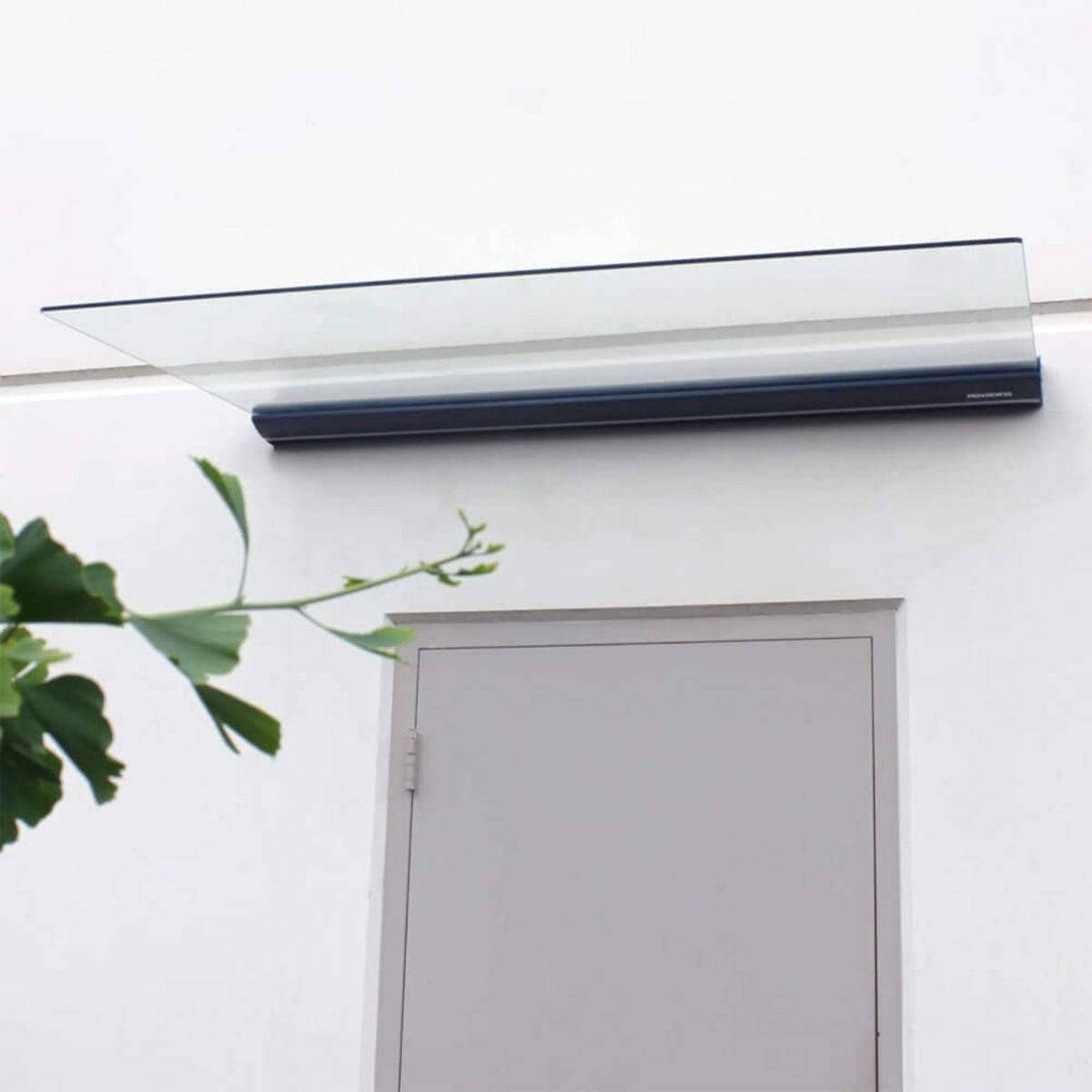 Advaning GA Series Clear Construction-Grade Tempered Glass Awning With Single Clamp