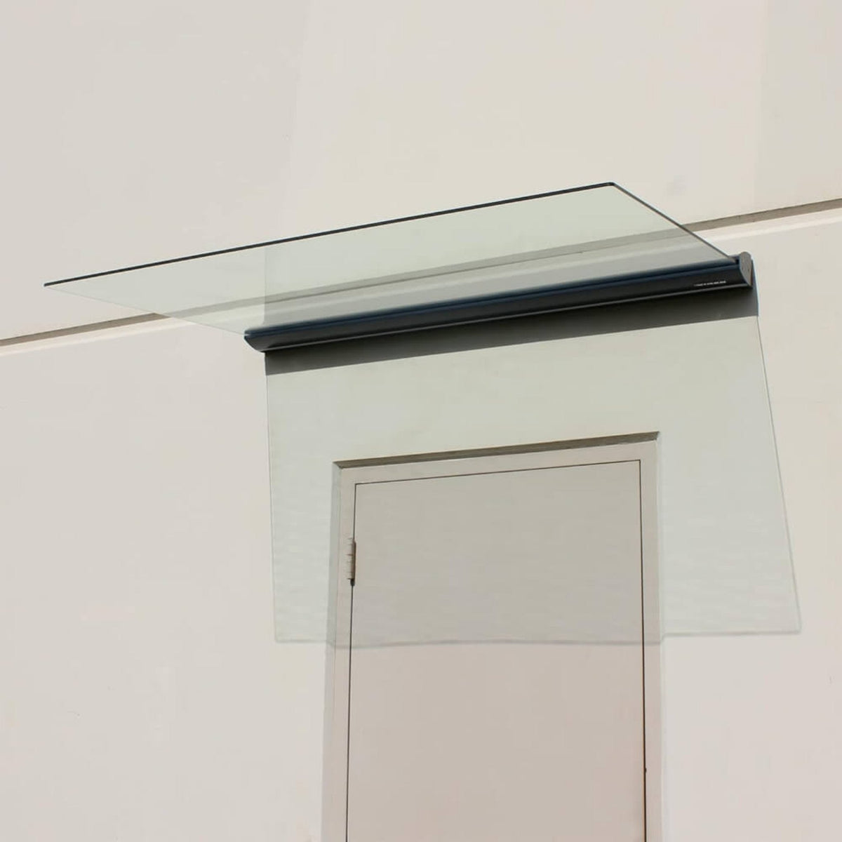 Advaning GA Series Clear Construction-Grade Tempered Glass Awning With Single Clamp