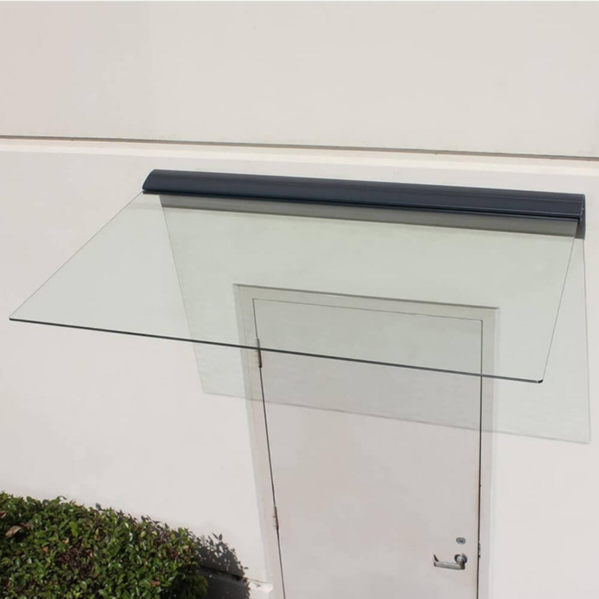 Advaning GA Series Clear Construction-Grade Tempered Glass Awning With Single Clamp