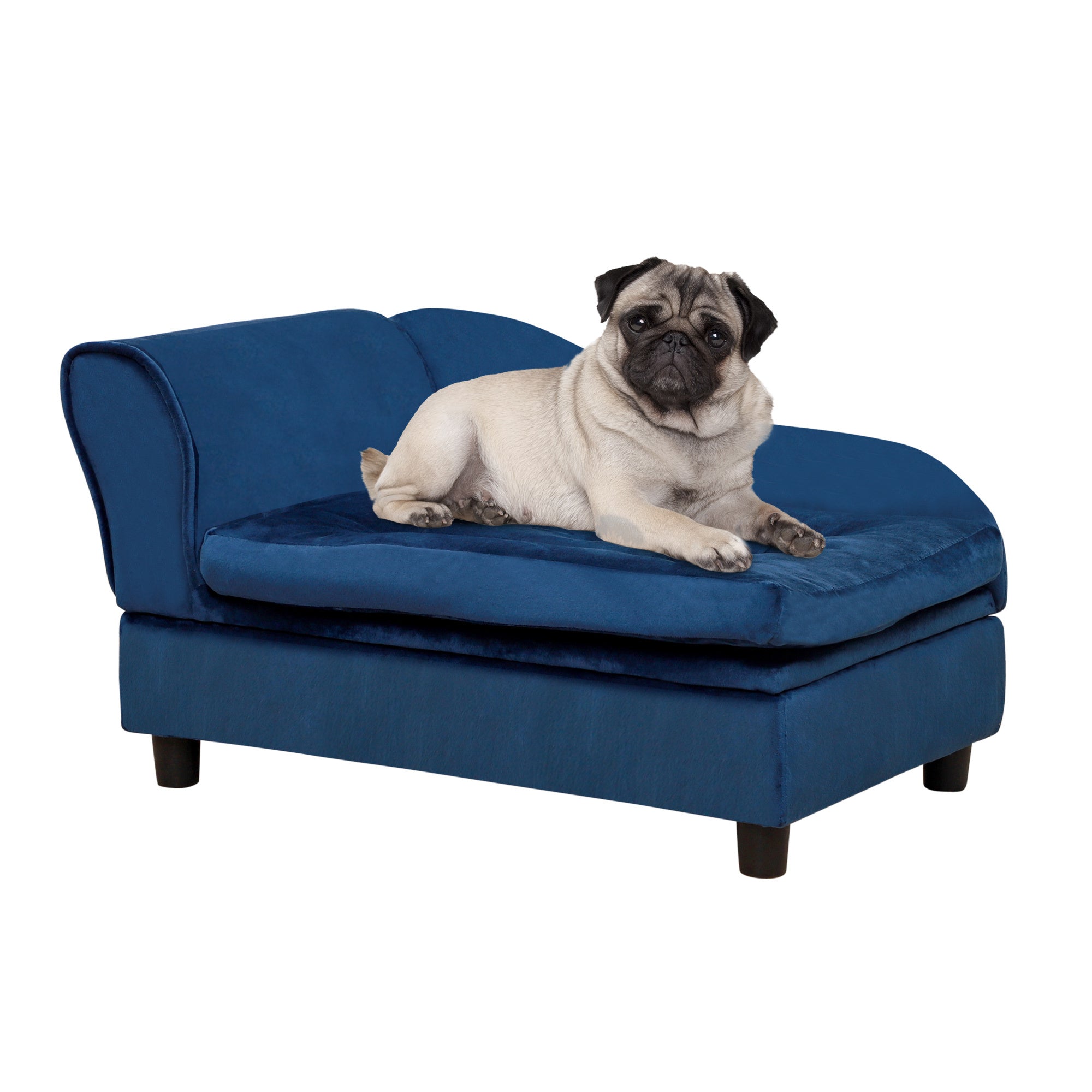 PawHut Luxury Fancy Dog Bed for Small Dogs with Hidden Storage