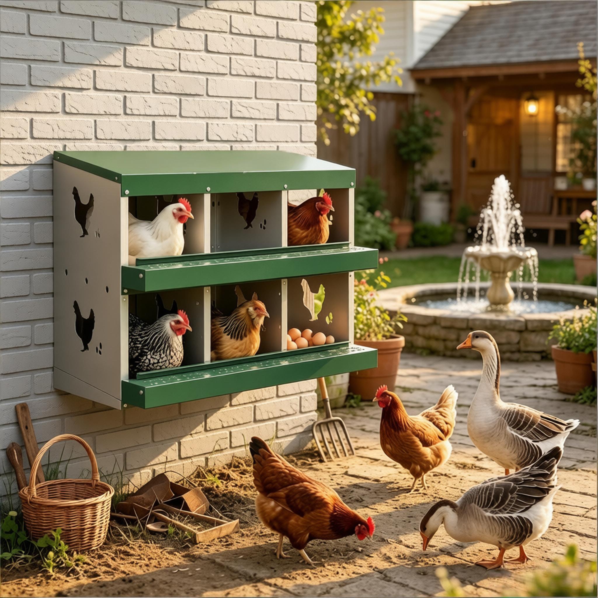 Outdoor Egg Laying Boxes, Metal Nesting Boxes, Chicken Nesting Boxes