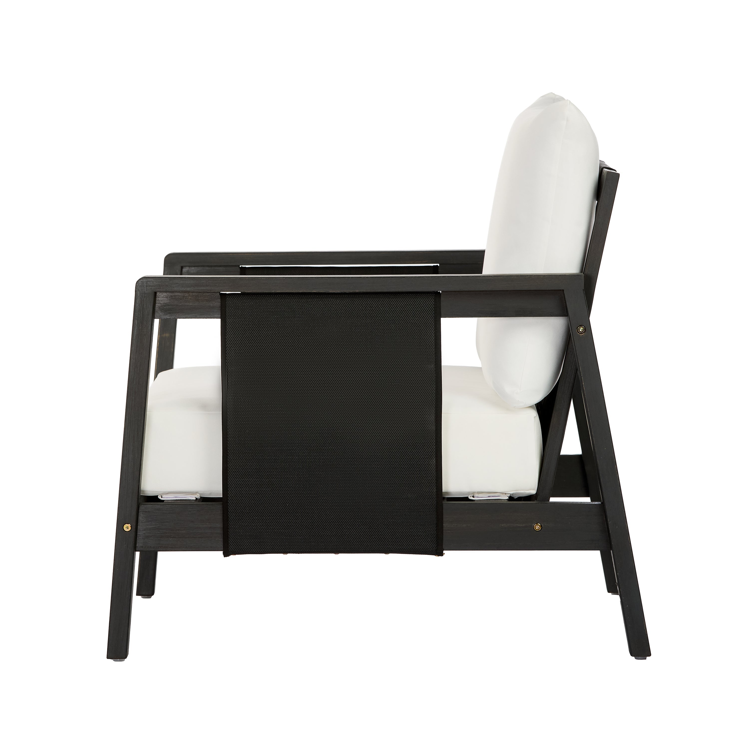 Outdoor Club Chair with Acacia Wood Frame