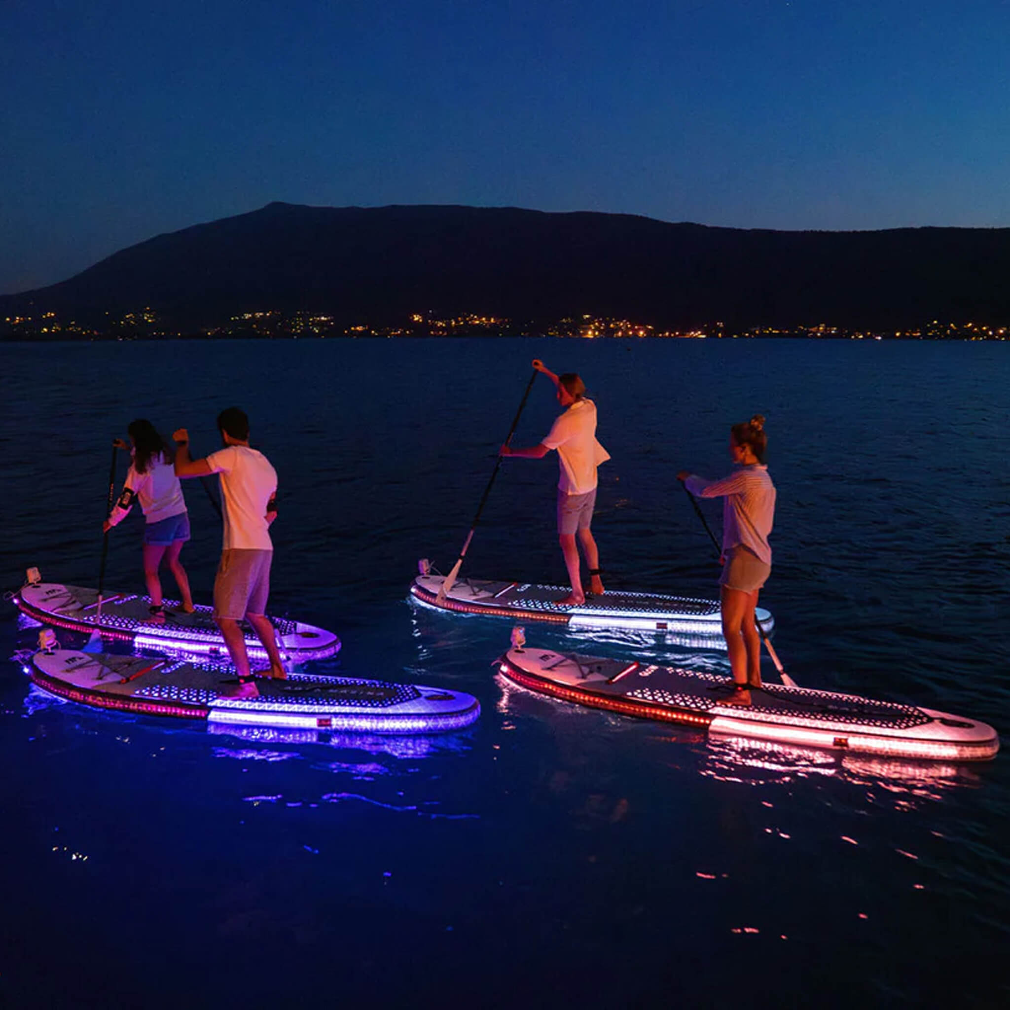 Aqua Marina Glow 10FT All-Around ISUP With Ambient Light System And Safety Leash