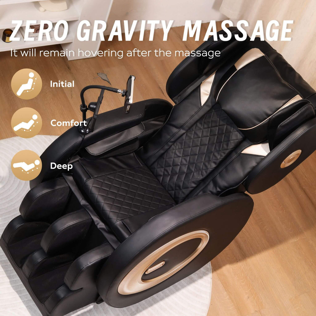 Tranquil Automatic Zero-Gravity Massage Recliner Chair With Full Body Air Pressure