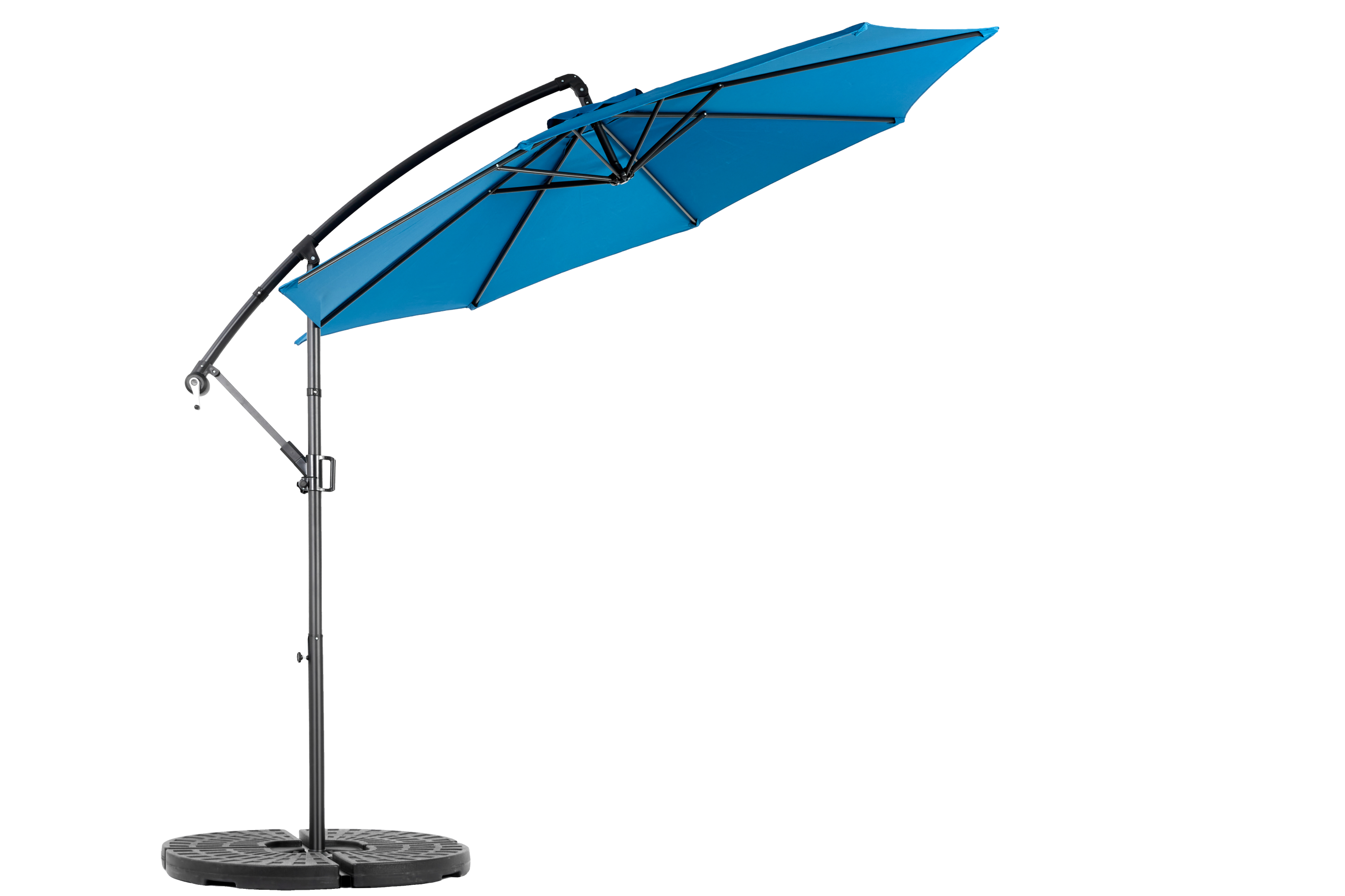10ft Offset Hanging Market Patio Umbrella with Easy Tilt Adjustment
