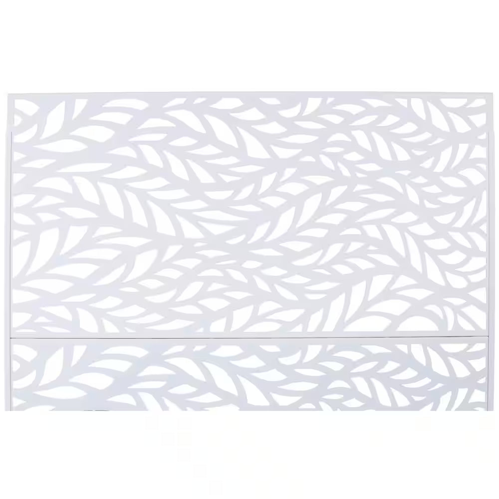 76"X48" Privacy Screen Metal Privacy Screen, Freestanding Decorative Privacy Screen for Deck Balcony Patio, outside Lawn