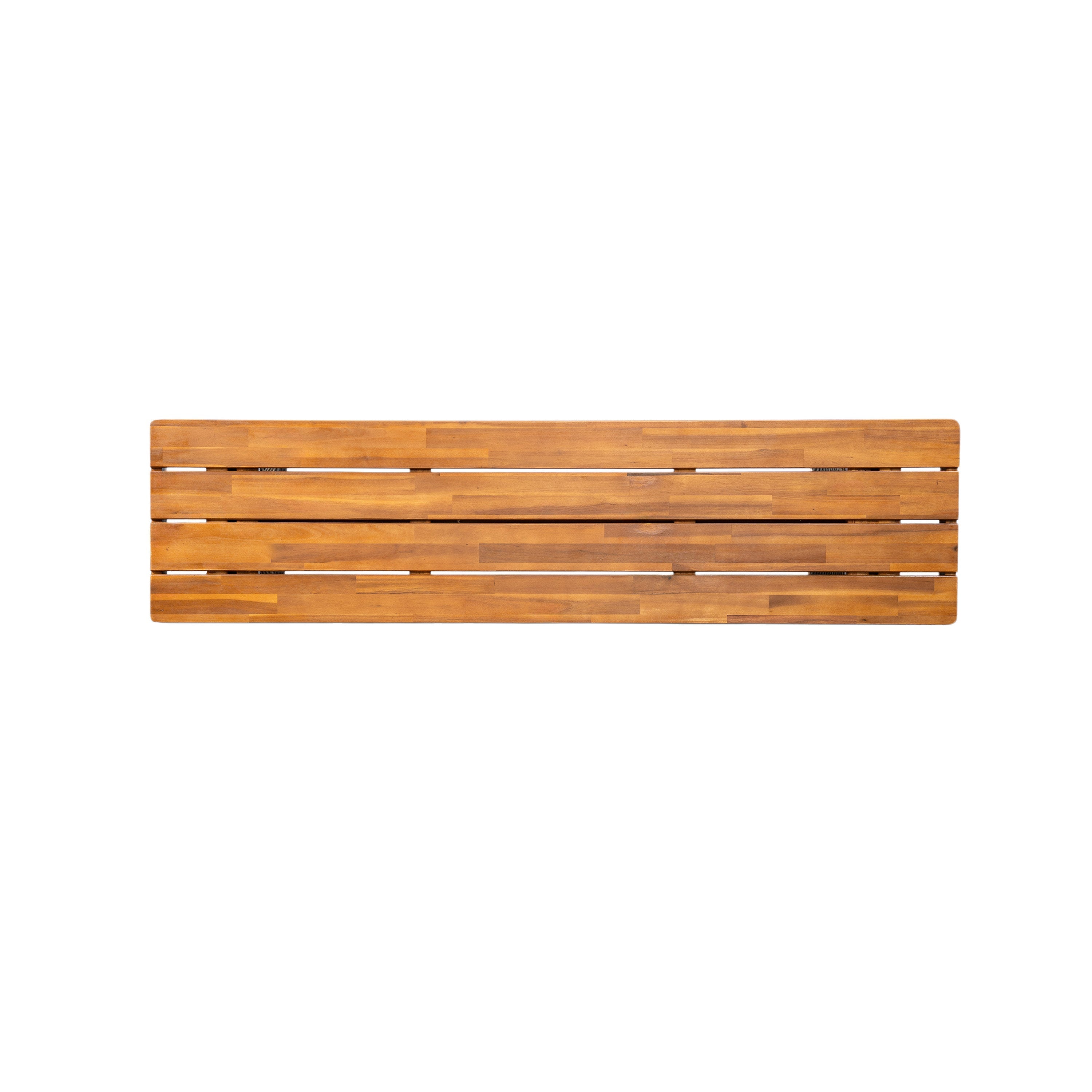 Outdoor 1pcs Acacia Wood Bench, Teak Finish