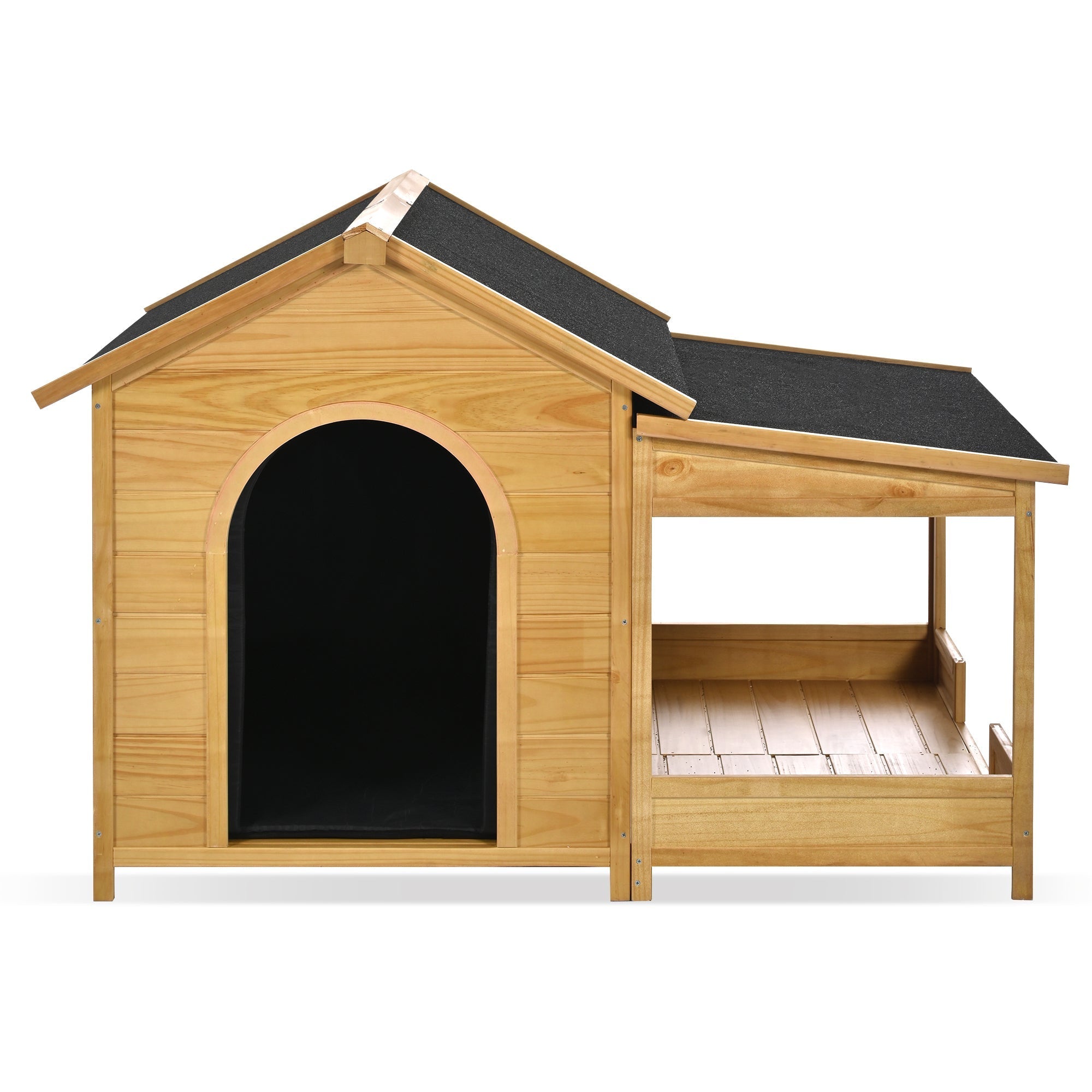 60.2' Large Outdoor Dog House with Insulated Liner for Winter Waterproof Dog Kennel