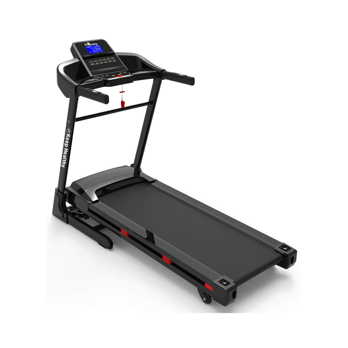 Compact 3.5HP Foldable Electric Treadmill With Bluetooth, LCD Display & 12 Pre-Set Running Programs