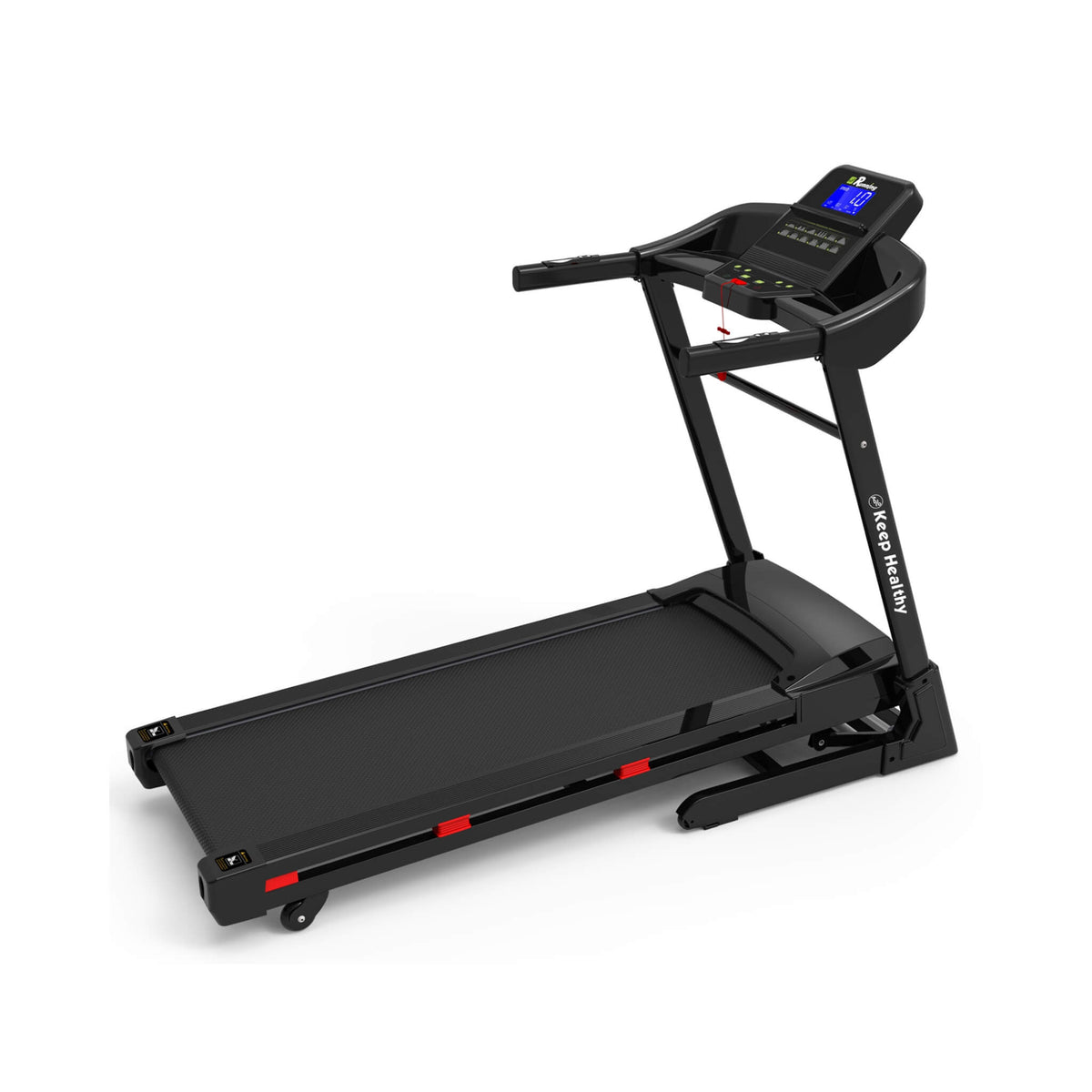 Compact 3.5HP Foldable Electric Treadmill With Bluetooth, LCD Display & 12 Pre-Set Running Programs