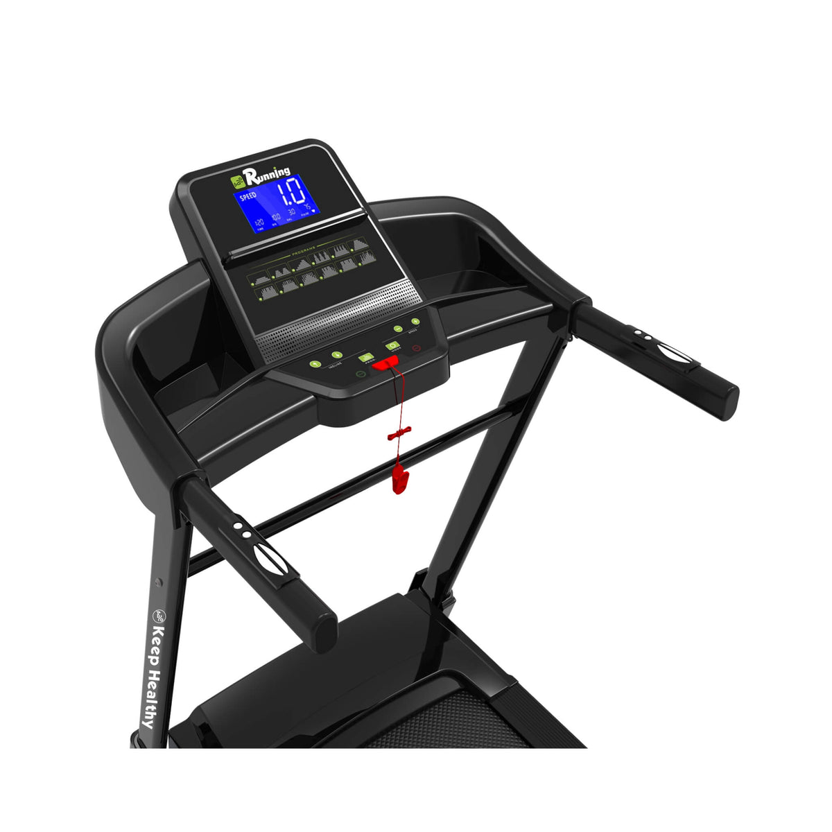 Compact 3.5HP Foldable Electric Treadmill With Bluetooth, LCD Display & 12 Pre-Set Running Programs
