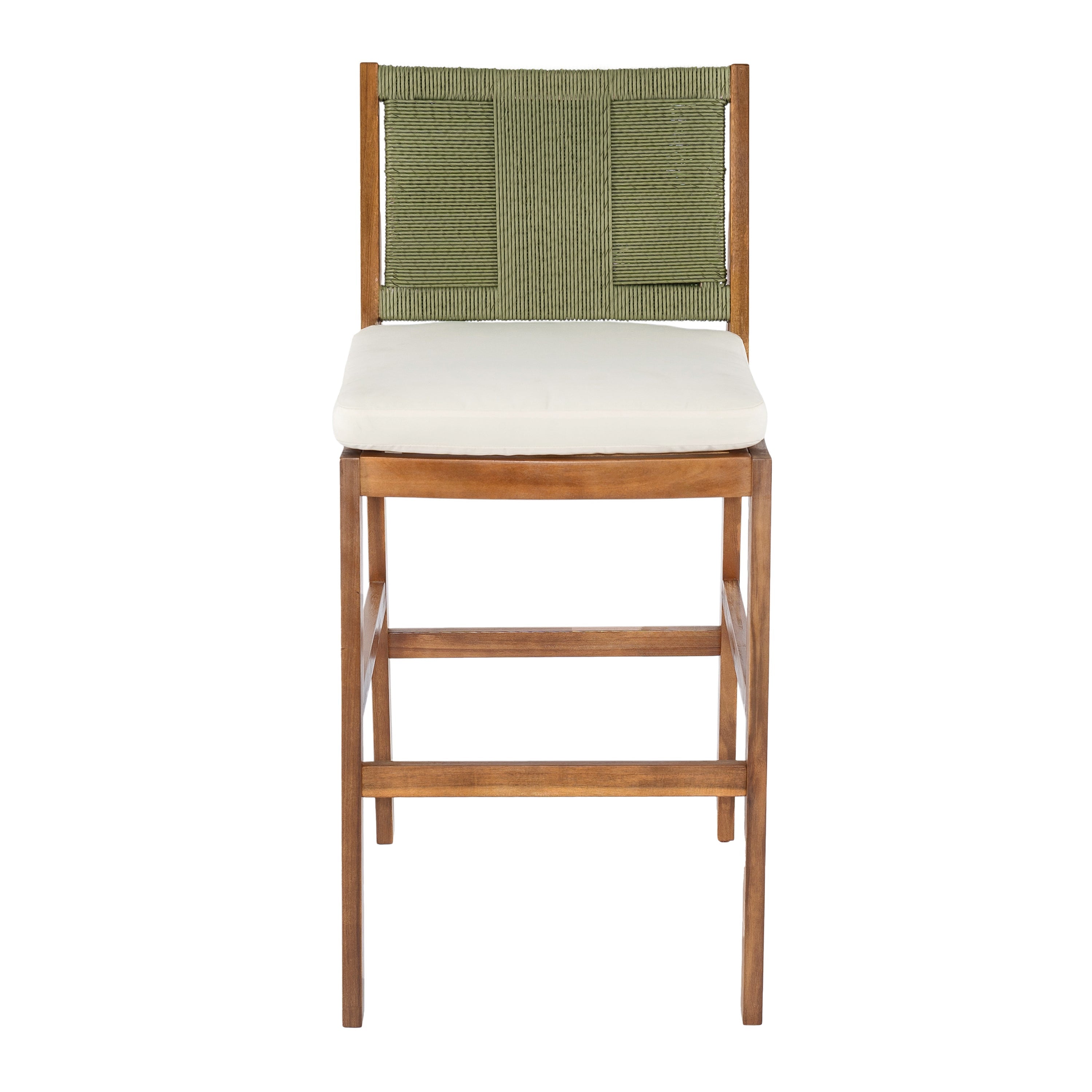 Outdoor Acacia Wood Bar Stools (Set of 2)