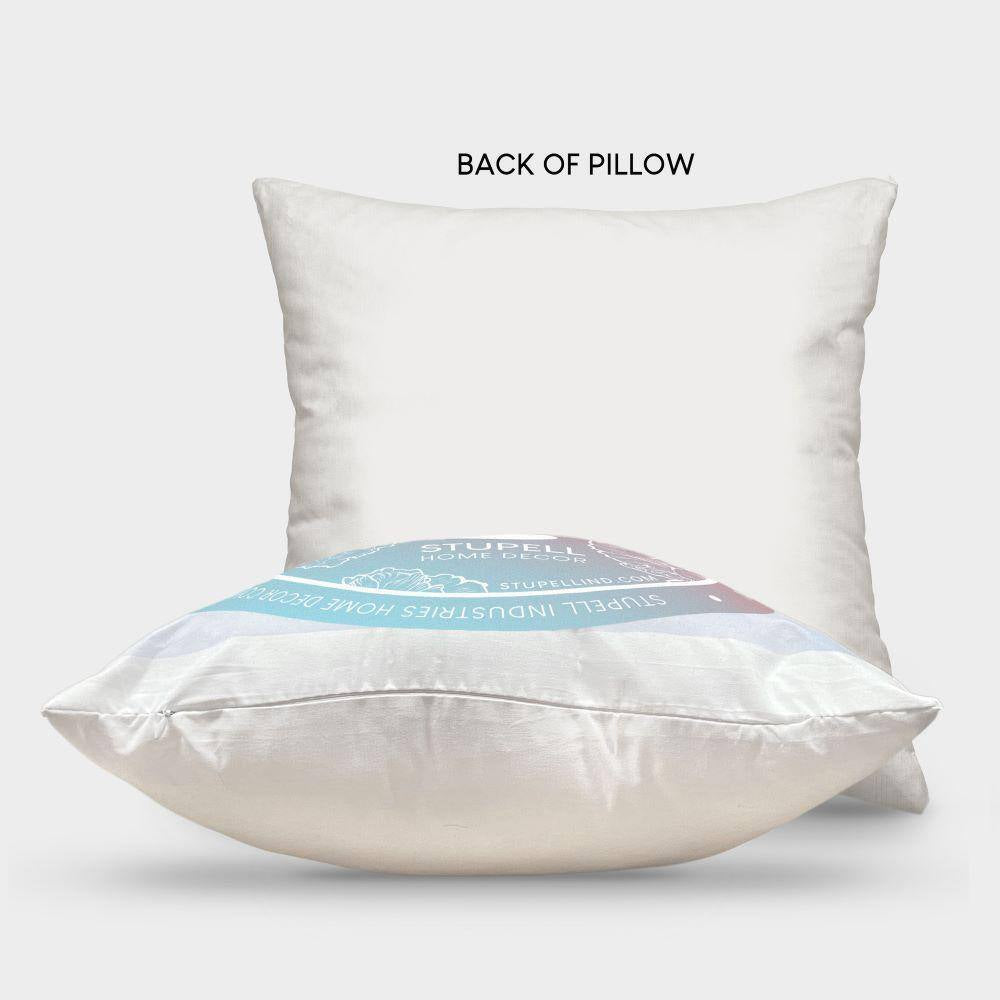 Rolling Beach Waves Shore Blue Square Outdoor Throw Pillow