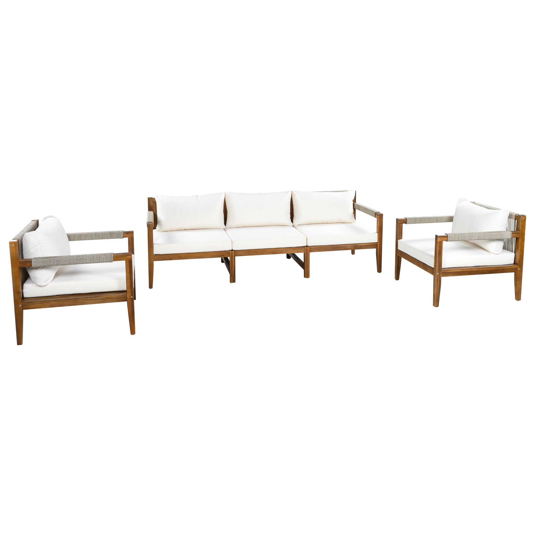 3 Piece Outdoor Sectional Sofa Set