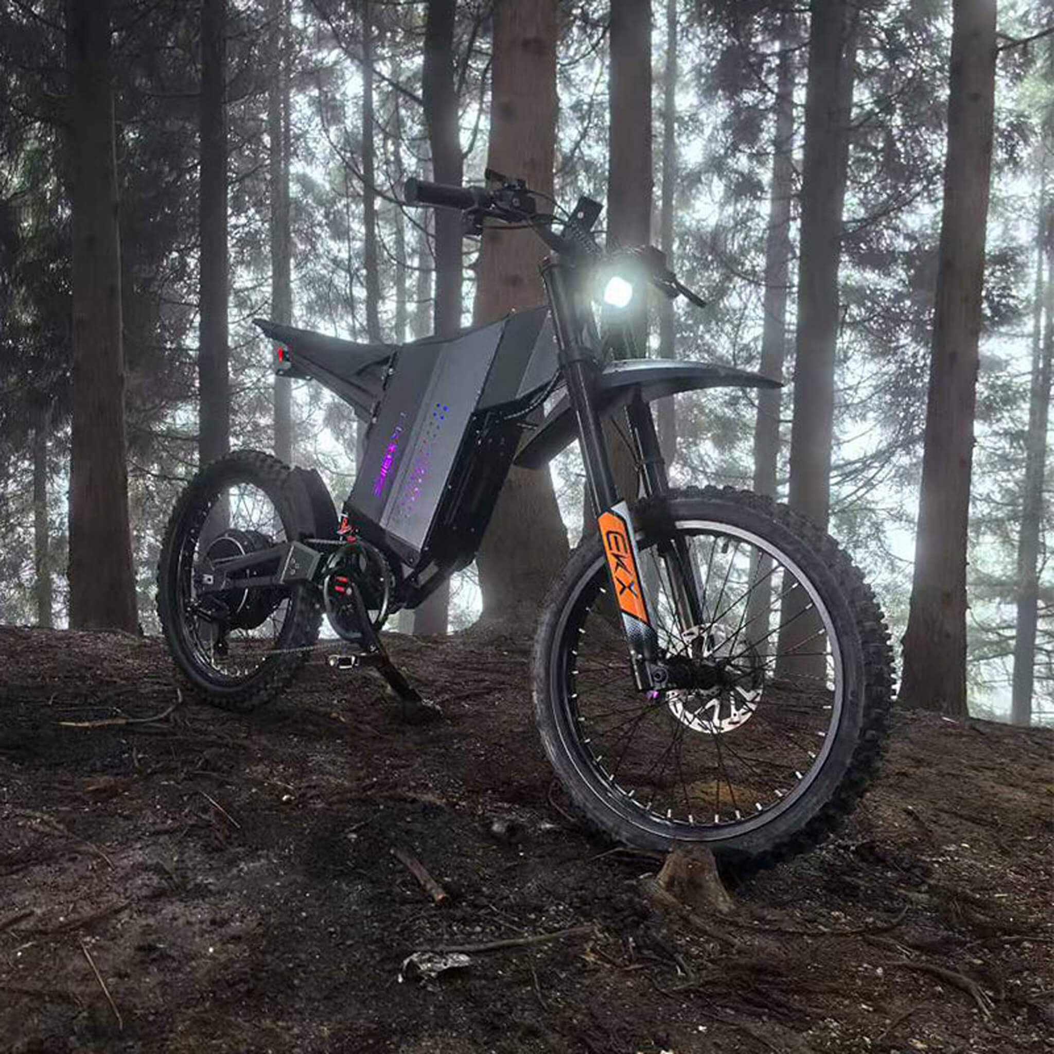 EKX GTS 8000W 72V/30AH Premium Electric High-Strength Steel Pipe Off-Road Mountain Dirt Bike (SAK31684)