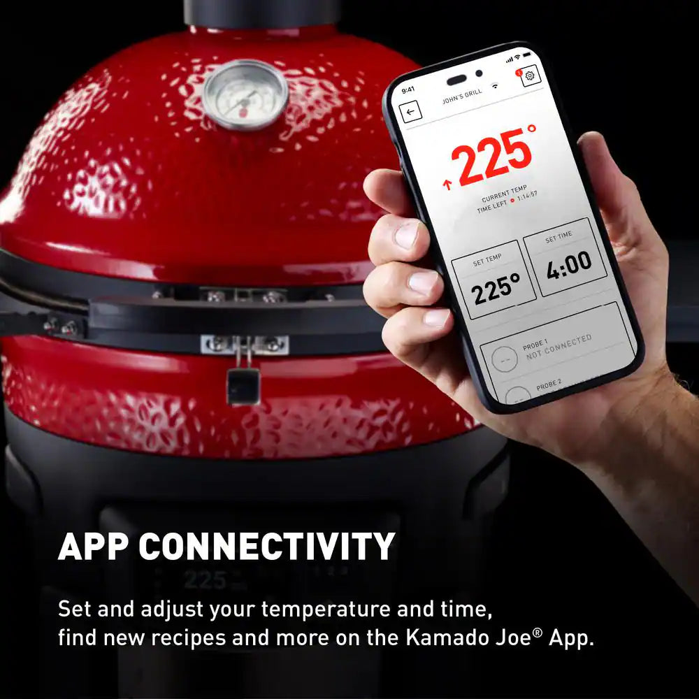 Konnected Joe 18 In. Digital Charcoal Grill and Smoker with Auto-Ignition and Wi-Fi Temperature Control