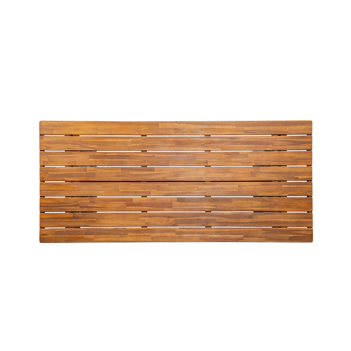 6 Pieces Outdoor Acacia Wood Dining Set With Handwoven Rattan Legs