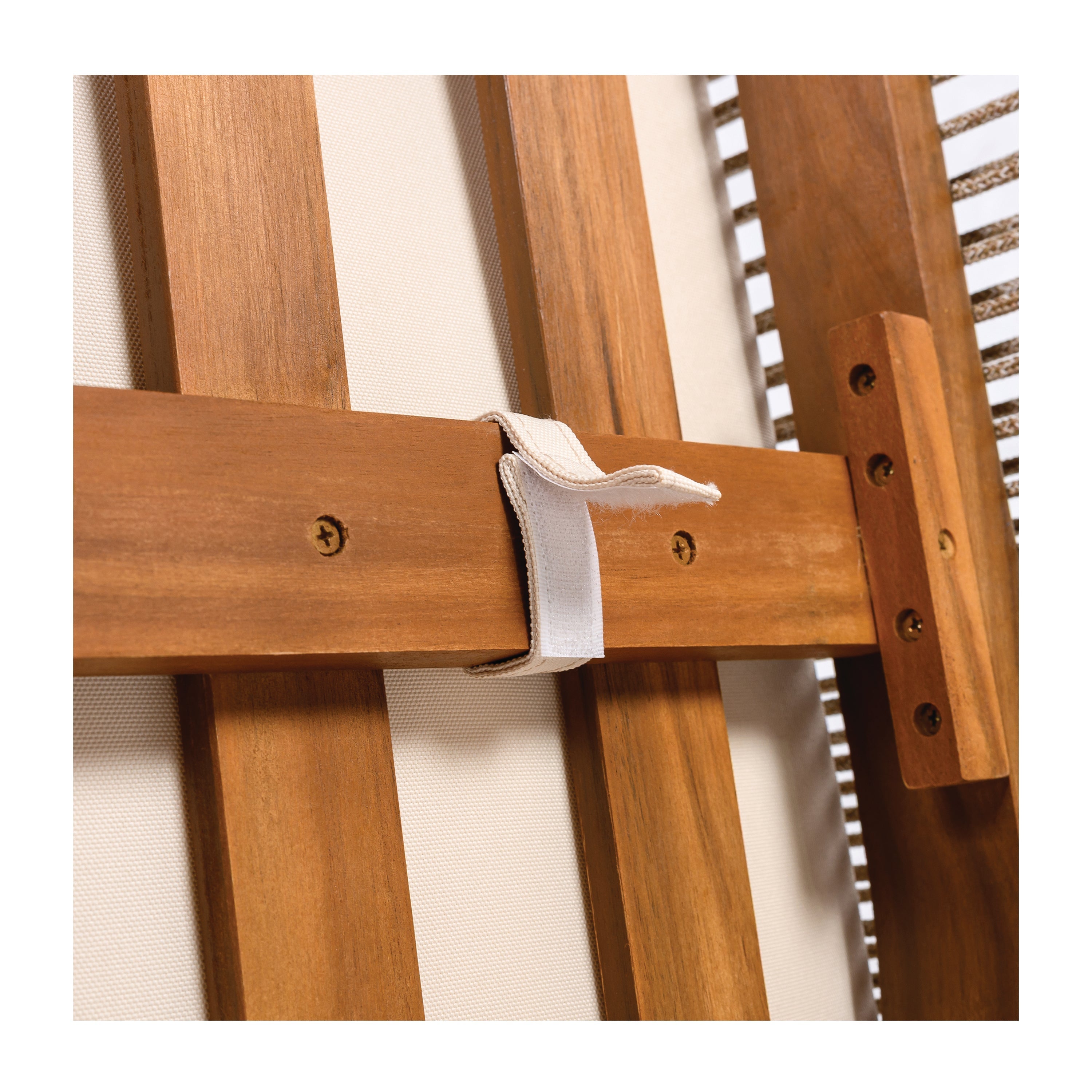 Premium Acacia Wood Outdoor Club Chair with Curved Tub Design