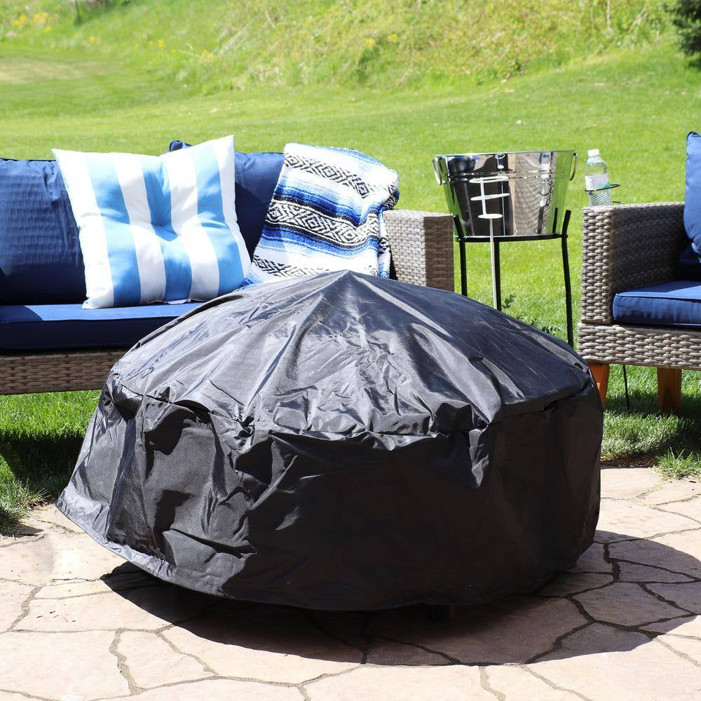 40 In. Durable Weather-Resistant round Fire Pit Cover