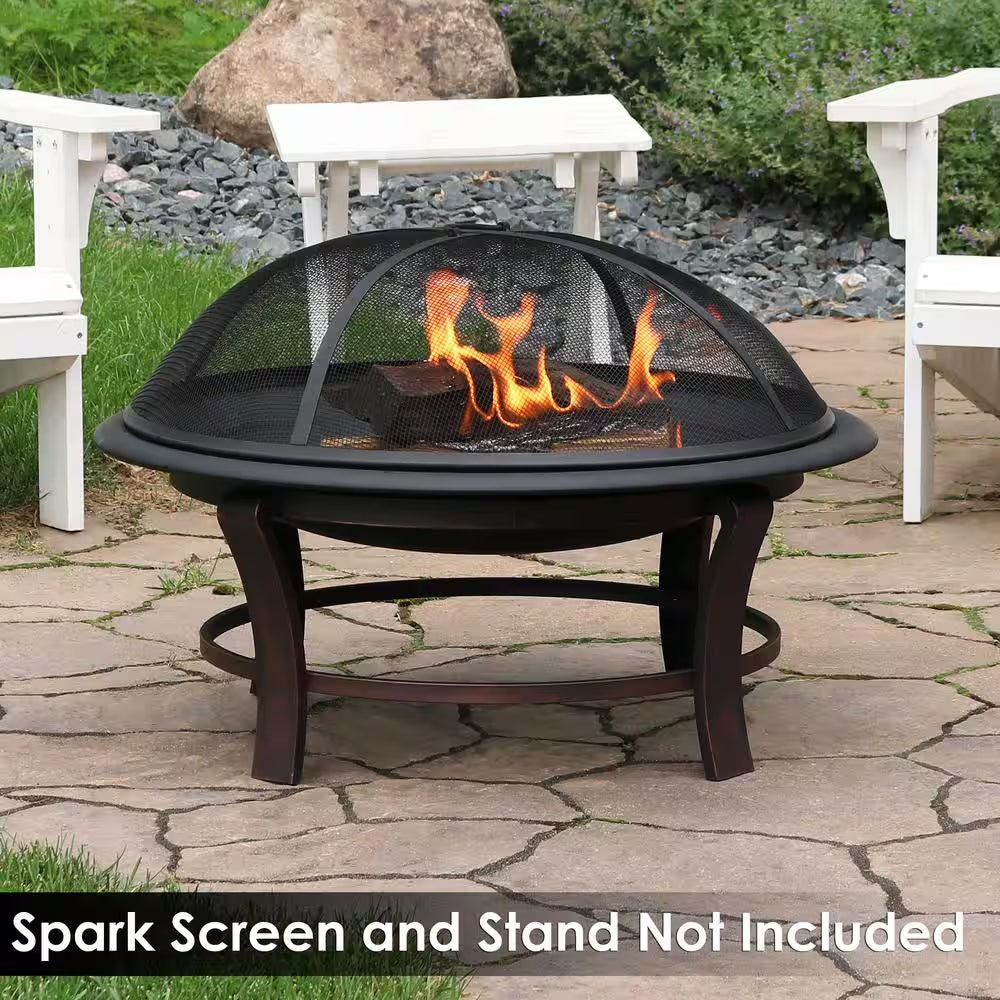 33 In. X 5 In. round Classic Steel Replacement Wood-Burning Fire Pit Bowl