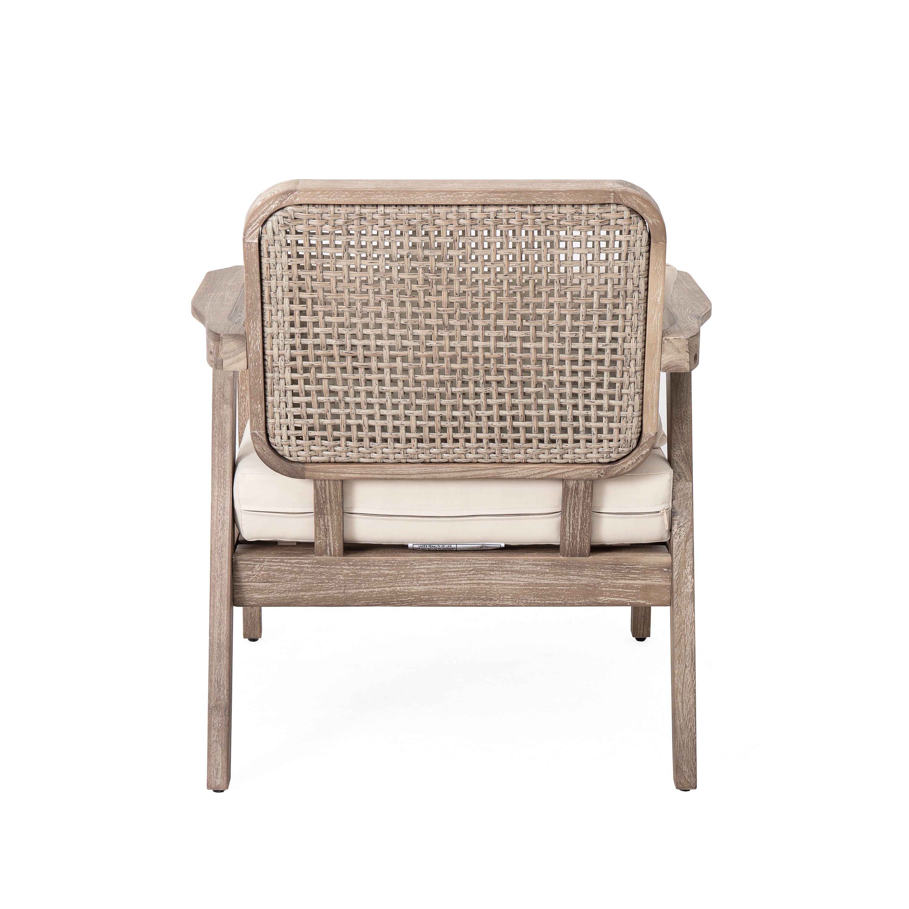 Outdoor Acacia Wood Patio Club Chair