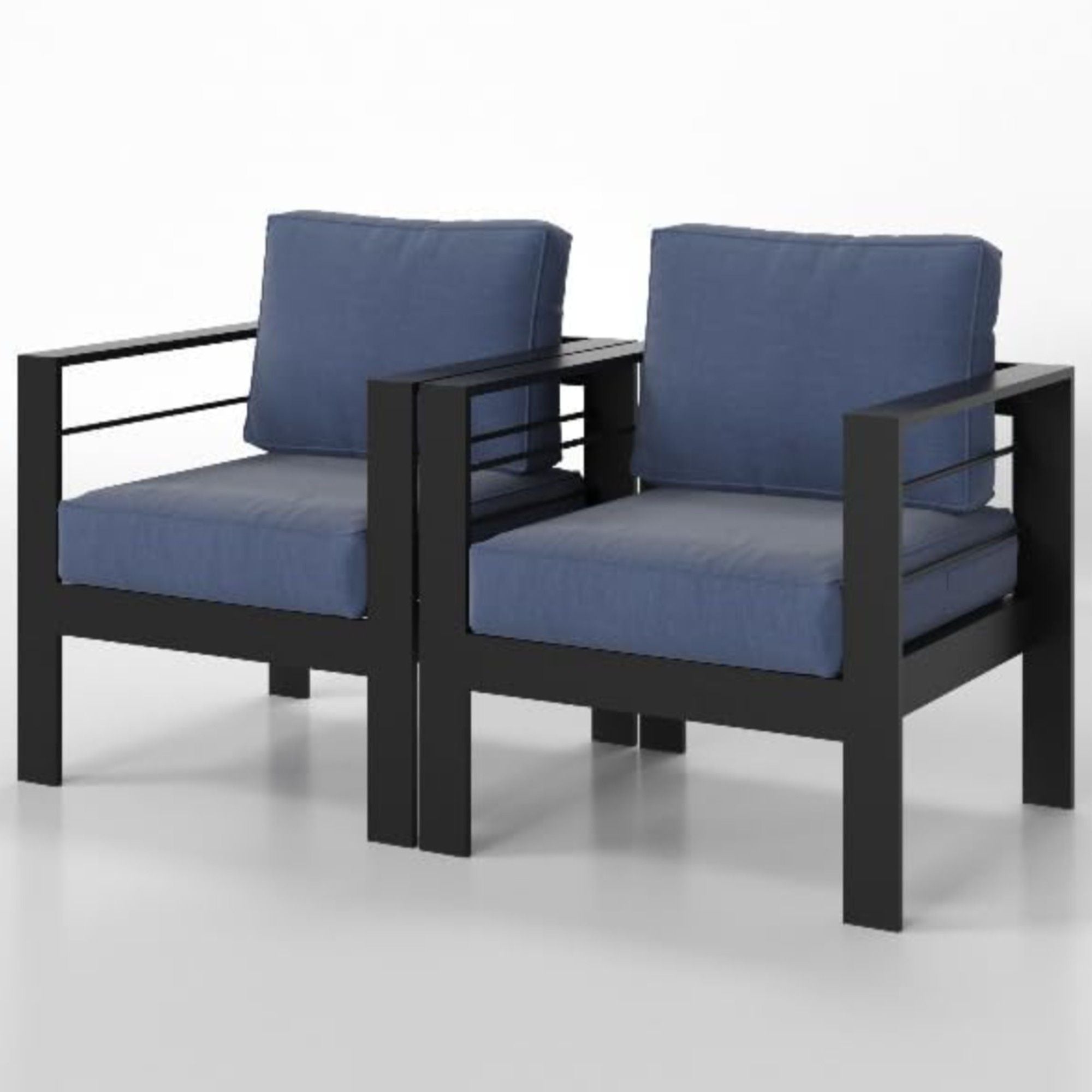 Outdoor Patio Set, All-Weather With Thick Cushions