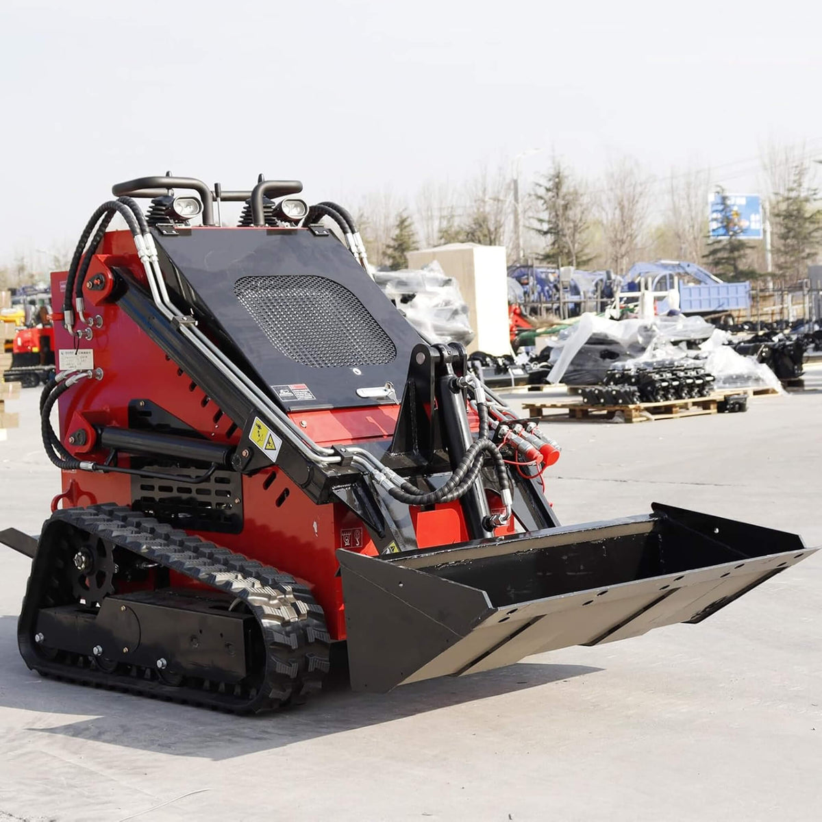 Heavy-Duty 13.5HP Mini Crawler Skid Steer Loader With Bucket