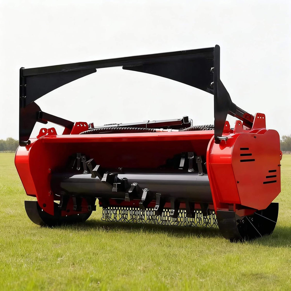 Heavy-Duty 46-Inch Drum Forestry Skid Steer Mulcher Attachment