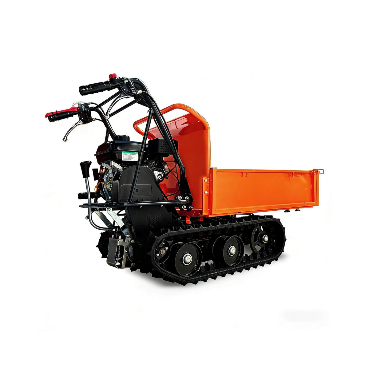 660LBS Heavy-Duty 6.5HP 208CC Gas-Powered Track Barrow