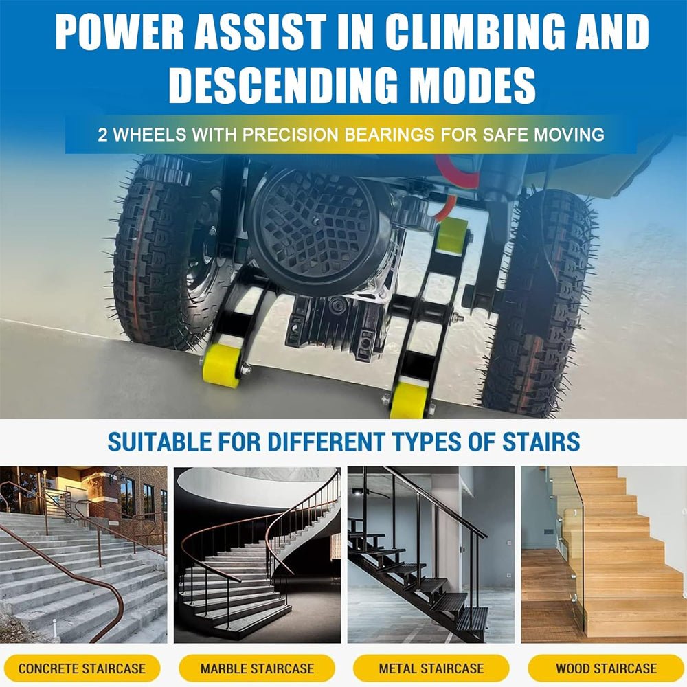 Heavy-Duty 880LBS Electric Motorized Stair Climbing Hand Truck Dolly